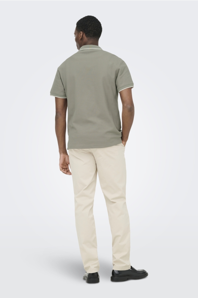 Only & Sons groene heren polo | 