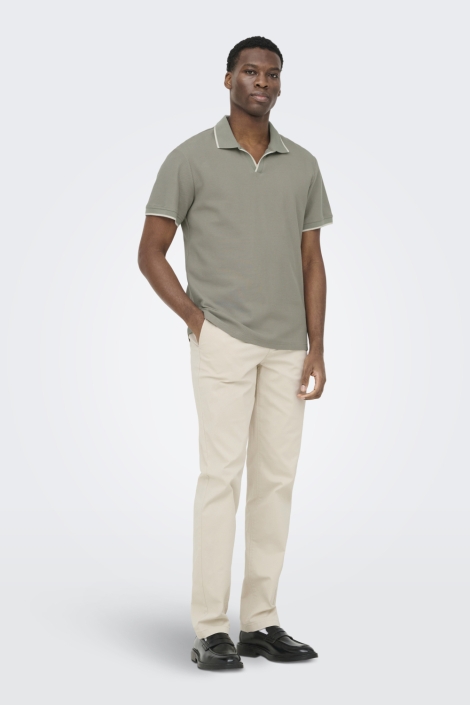 Only & Sons groene heren polo | 