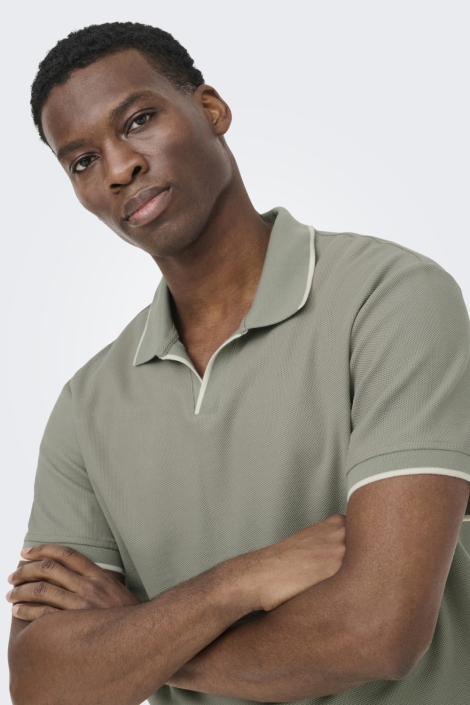 Only & Sons groene heren polo | 