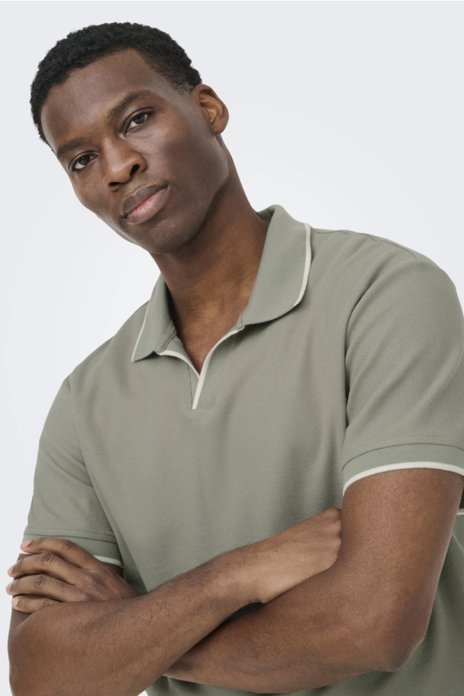 Only & Sons groene heren polo | 