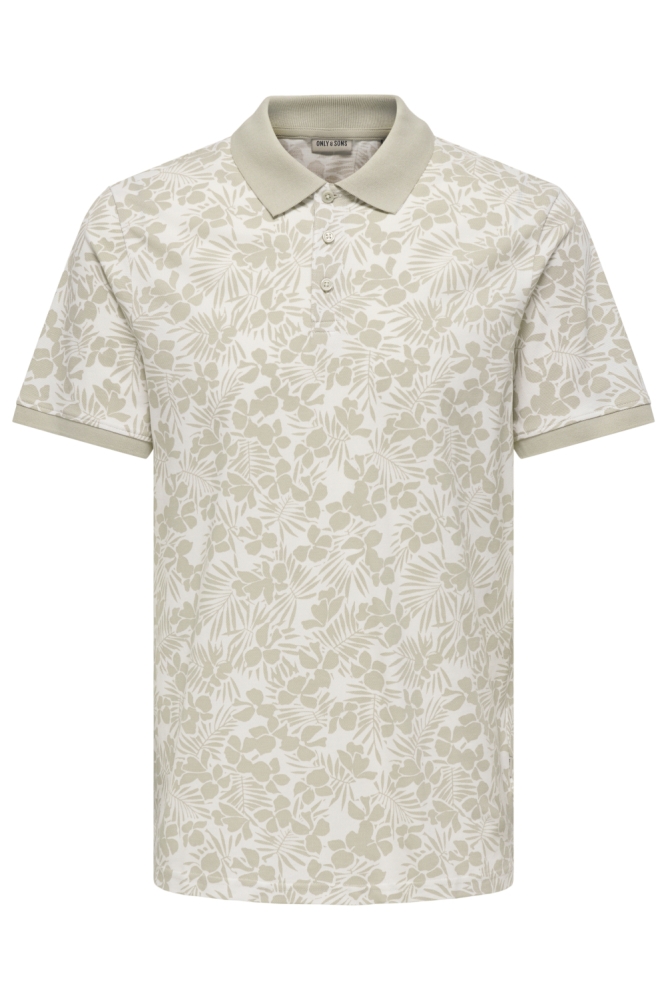 Only & Sons beige heren polo | 