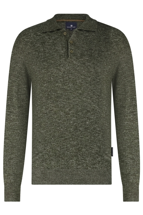 State of Art groene heren trui | Vooraanzicht