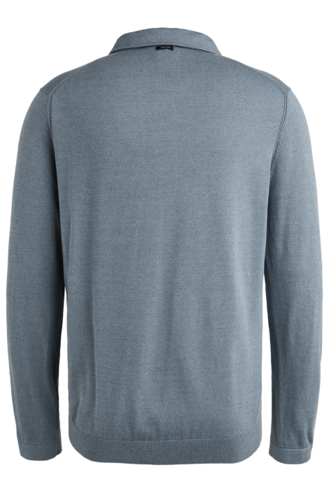 Vanguard blauwe heren polo | Achteraanzicht