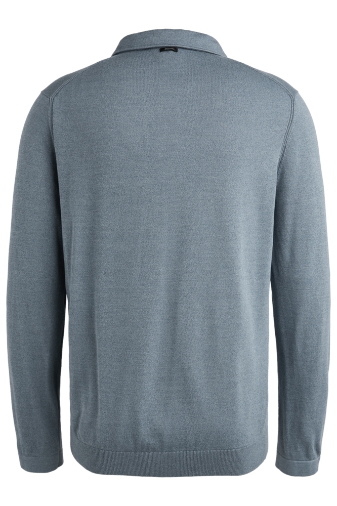 Vanguard blauwe heren polo | Achteraanzicht