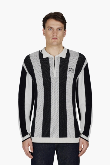 Cruyff FERO POLO LS CA253026 951 BLACK/WHITE