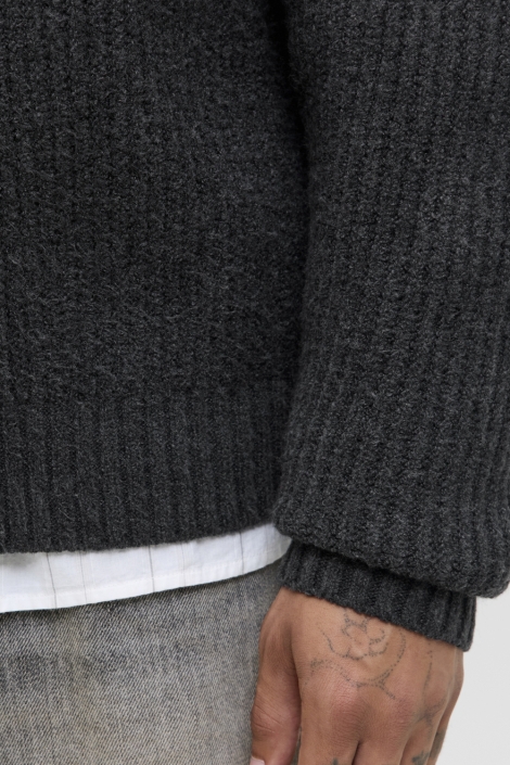 Jack & Jones grijze heren vest | Close up