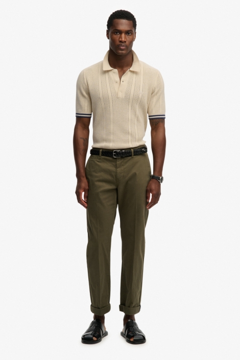 Superdry beige heren polo | Model