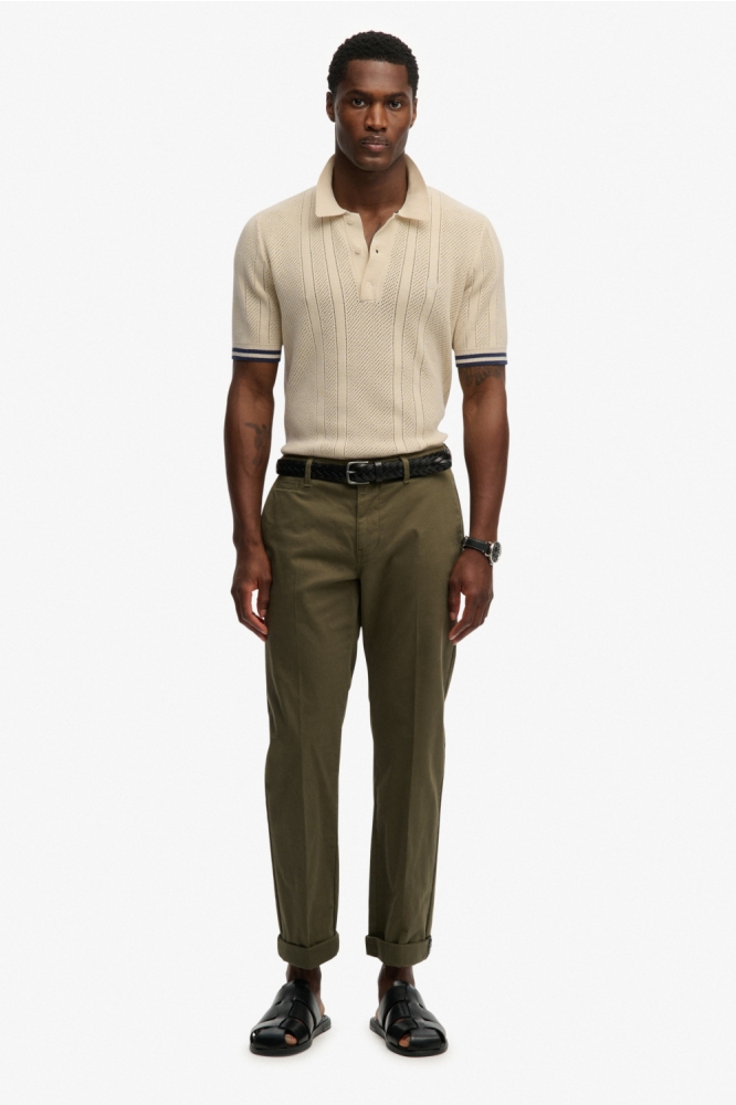 Superdry beige heren polo | Model