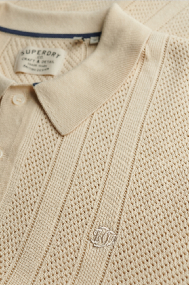Superdry beige heren polo | Kleurstaal