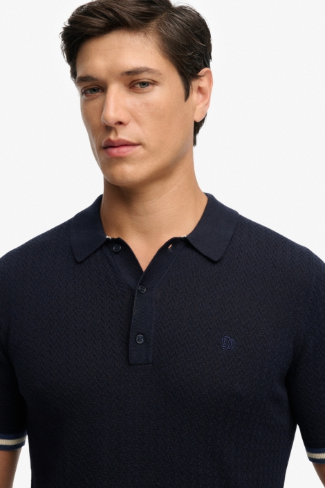 Superdry blauwe heren polo | 