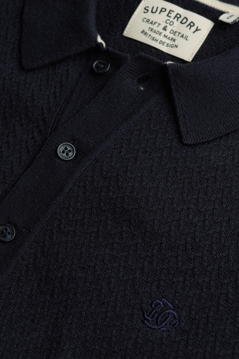 Superdry blauwe heren polo | Kleurstaal