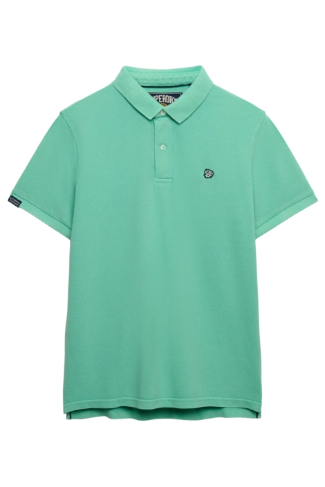 Superdry groene heren polo | Vooraanzicht