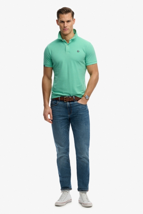 Superdry groene heren polo | Model