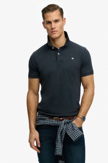 Superdry Polo VINTAGE DESTROY POLO M1110451A 98t eclipse navy