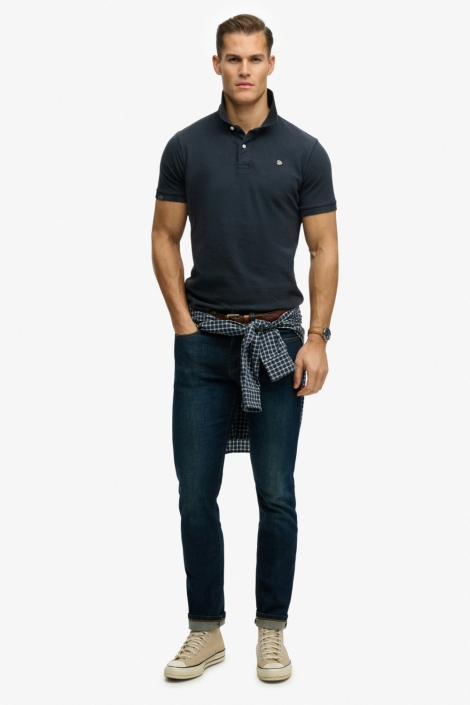 Superdry blauwe heren polo | Model
