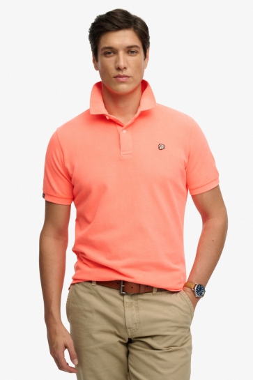 Superdry vintage destroy polo Oranje