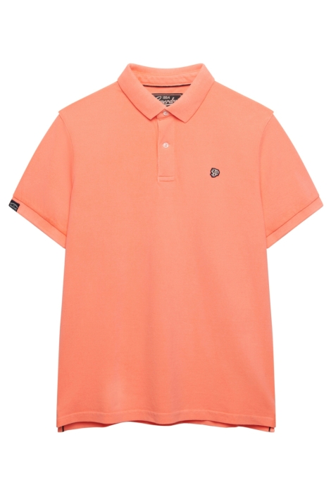Superdry oranje heren polo | Vooraanzicht