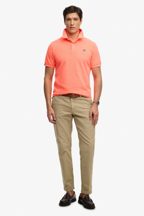 Superdry oranje heren polo | Model