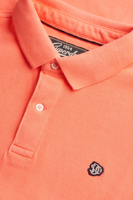 Superdry oranje heren polo | Kleurstaal
