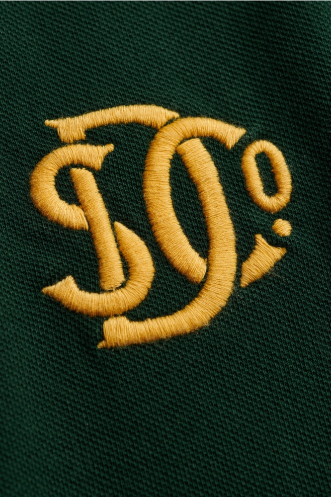 Superdry zwarte heren polo | Close up