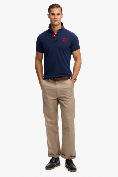 Superdry blauwe heren polo | Model