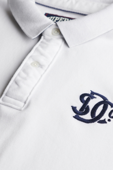 Superdry witte heren polo | Kleurstaal
