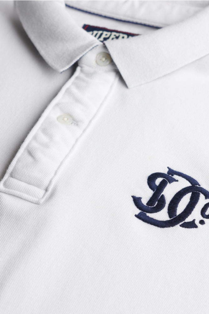 Superdry witte heren polo | Kleurstaal