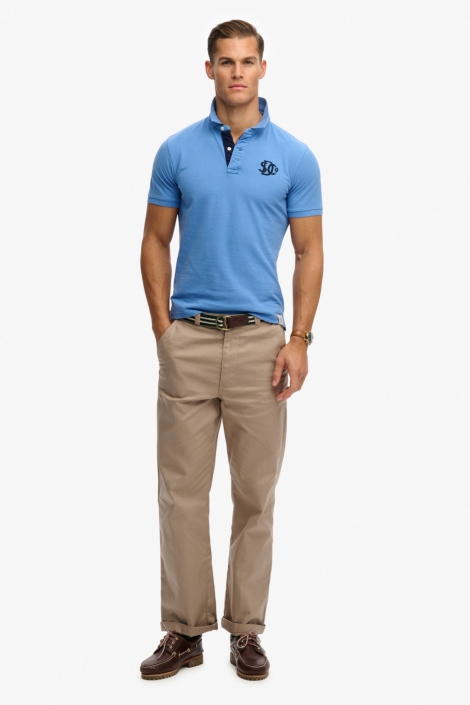 Superdry blauwe heren polo | Model