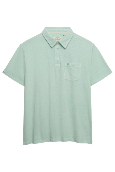 Superdry groene heren polo | Vooraanzicht