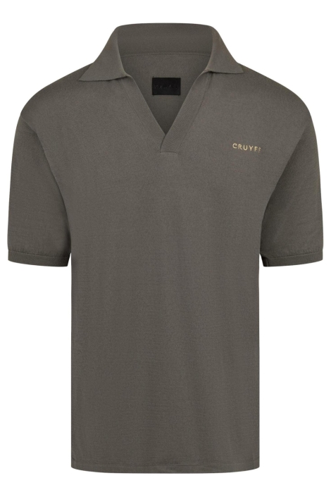 Cruyff grijze heren polo | Vooraanzicht