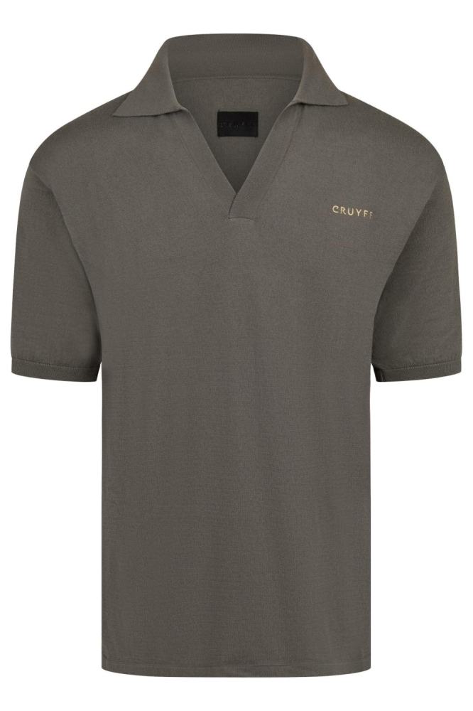 Cruyff grijze heren polo | Vooraanzicht