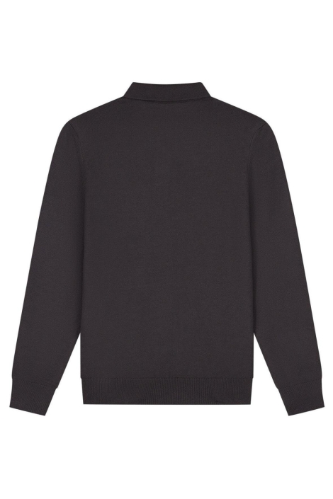 Malelions bruine heren polo | Achteraanzicht