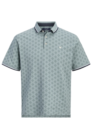 Jack & Jones Polo JPRPAULOS PLAY AOP BLU. SS POLO 12154548 Stormy Sea