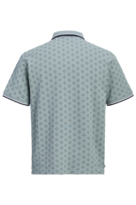 Jack & Jones groene heren polo | Achteraanzicht