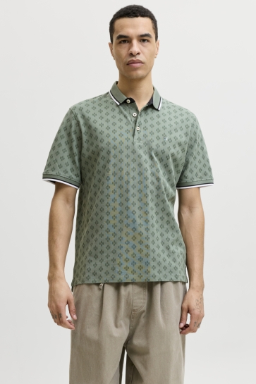 Jack & Jones Polo JPRPAULOS PLAY AOP BLU. SS POLO 12154548 Laurel Wreath