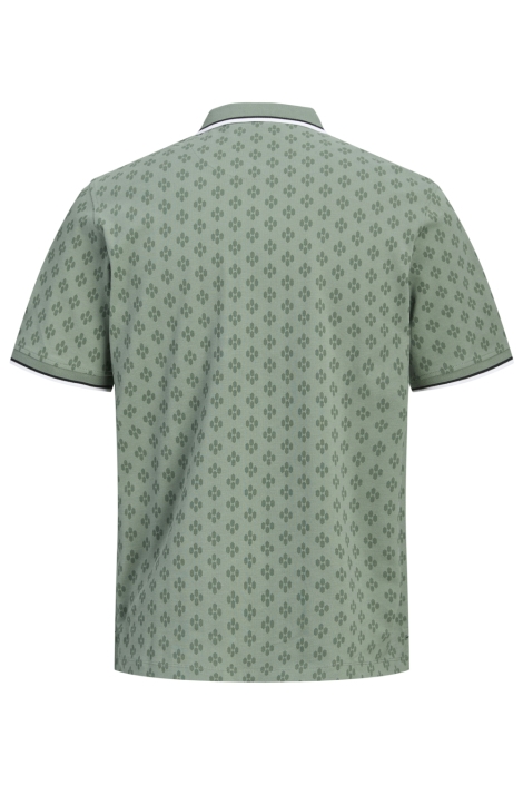 Jack & Jones groene heren polo | Achteraanzicht
