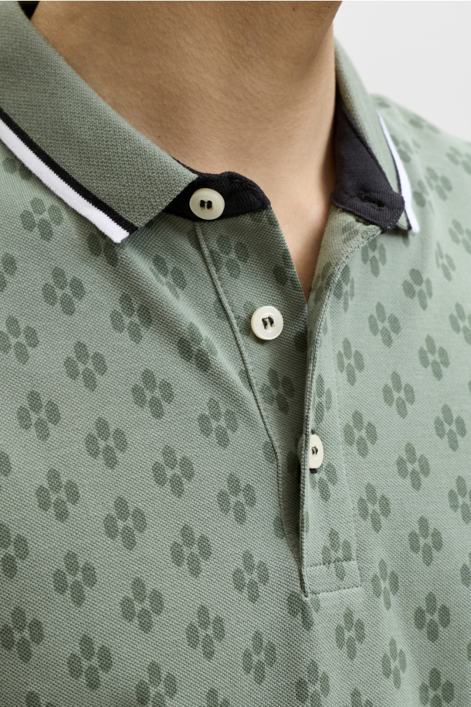 Jack & Jones groene heren polo | Kleurstaal