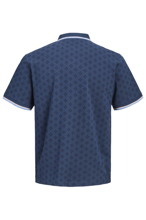 Jack & Jones blauwe heren polo | Achteraanzicht