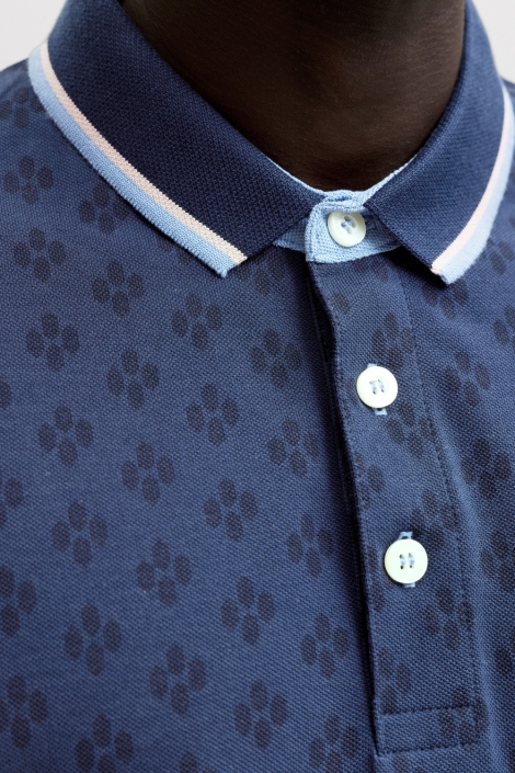 Jack & Jones blauwe heren polo | Kleurstaal