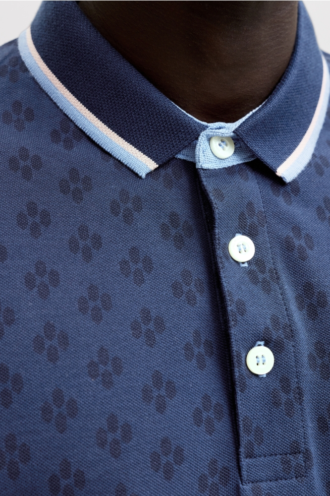 Jack & Jones blauwe heren polo | Kleurstaal