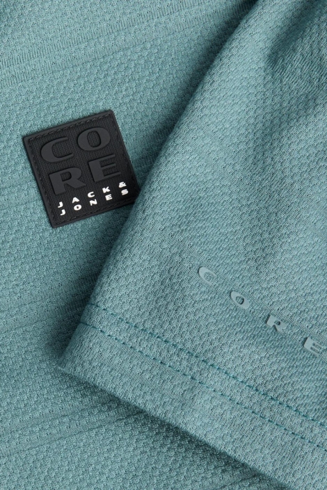Jack & Jones groene heren polo | Close up