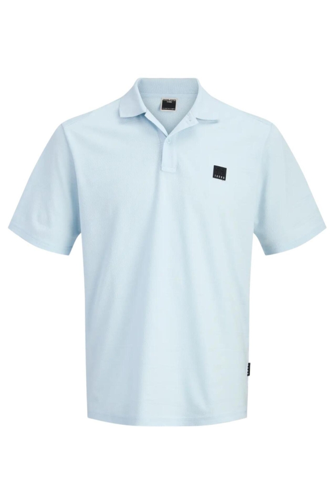 Jack & Jones blauwe heren polo | Vooraanzicht