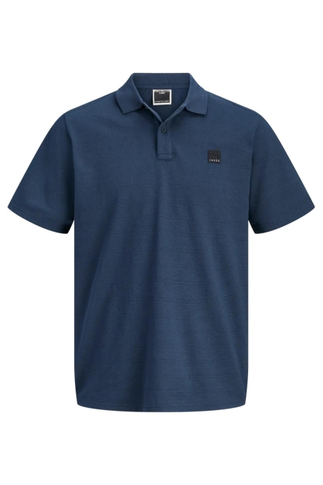 Jack & Jones blauwe heren polo | Vooraanzicht