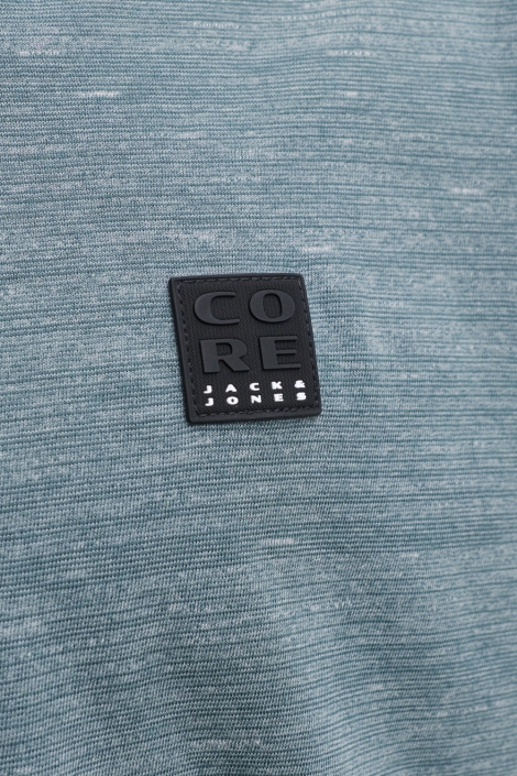Jack & Jones groene heren polo | Close up