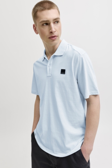 Jack & Jones Polo JCONEW PUFFER POLO SS CREW NECK SMU 12301691 OMPHALODES/MELANGE