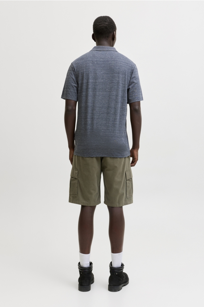 Jack & Jones blauwe heren t-shirt | Model achteraanzicht