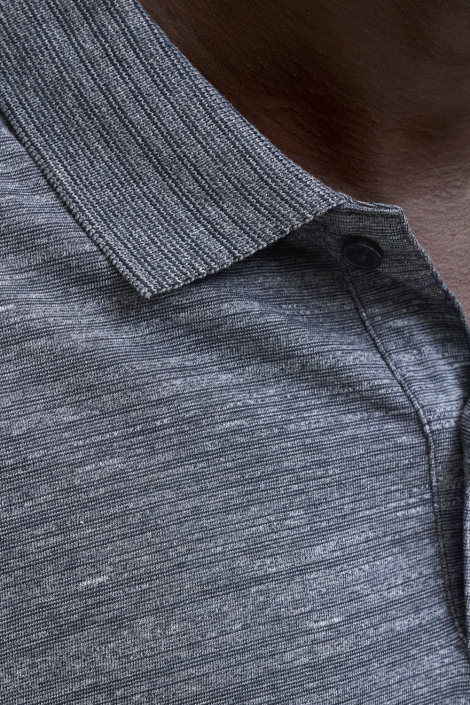 Jack & Jones blauwe heren polo | Close up