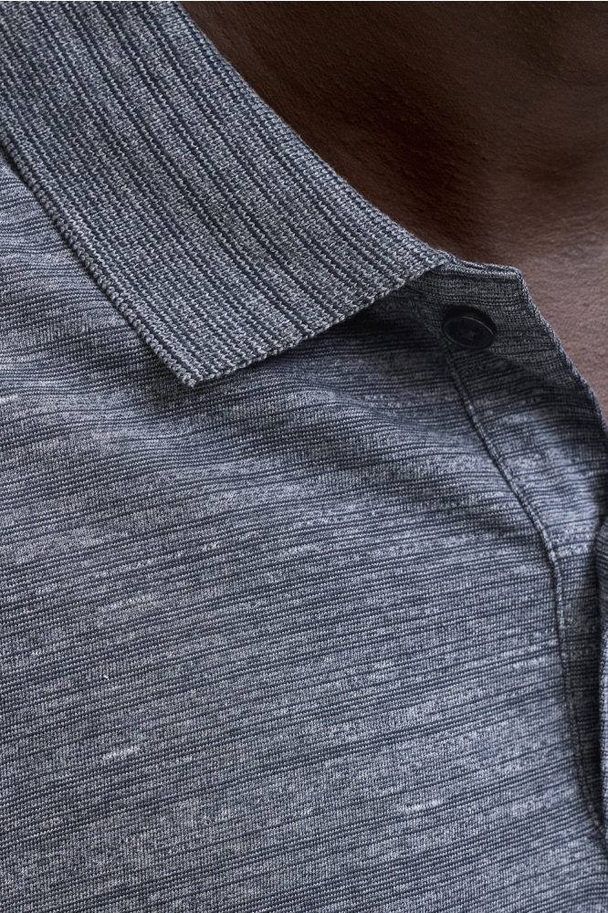 Jack & Jones blauwe heren polo | Close up