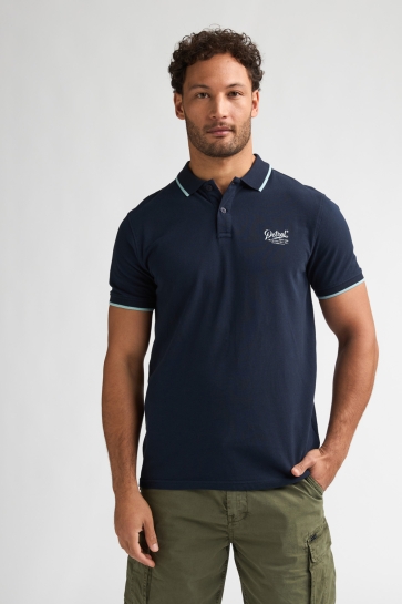 Petrol Industries men polo short sleeve Blauw