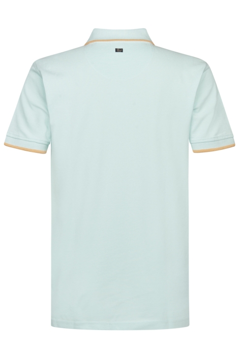 Petrol Industries groene heren polo | Achteraanzicht